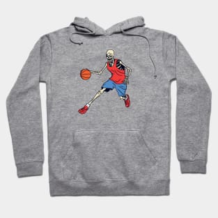 Skeleton Basketball Player Hoodie